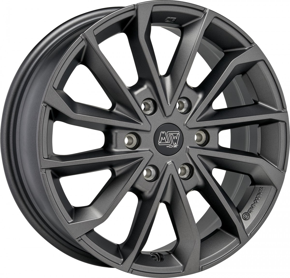 MSW 42 Van matt dark grey 7.5x19 ET52.5 - LK6/120 ML74.56