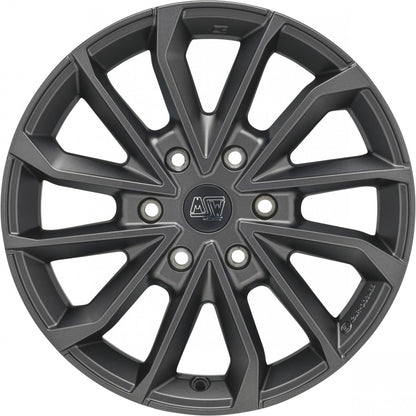 MSW 42 Van matt dark grey 7.5x19 ET52.5 - LK6/120 ML74.56