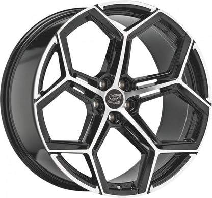 MSW 53 gloss black full polished 8x19 ET40 - LK5/112 ML66.56