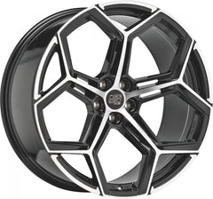 MSW 53 gloss black full polished Alufelge 9x19 Zoll ET24 LK 5x112 ML73.1