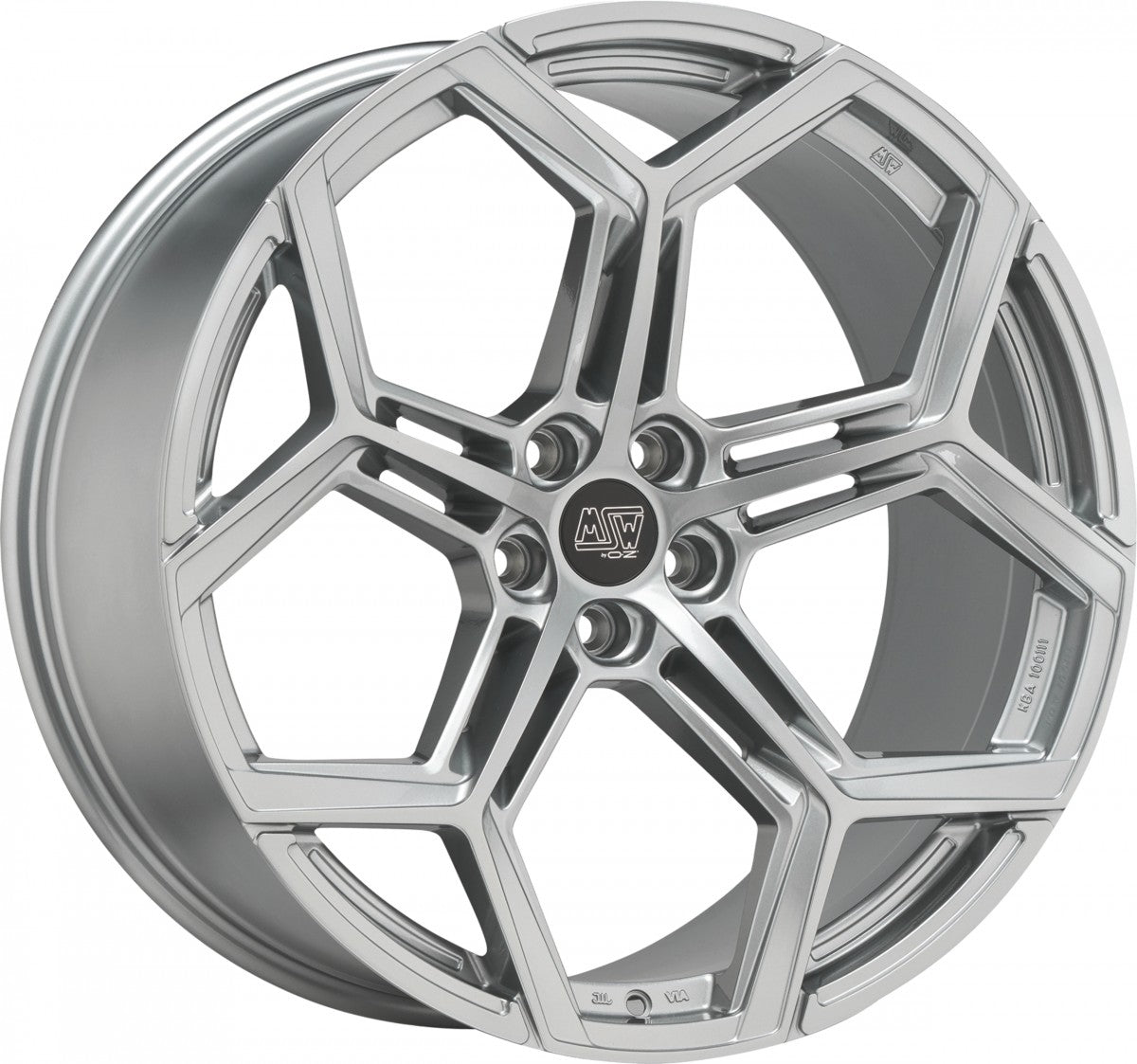 MSW 53 hyper silver 10.5x21 ET19 - LK5/112 ML66.56
