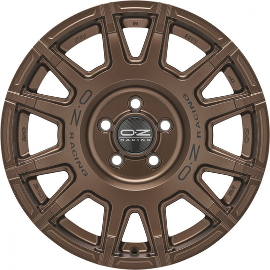 OZ Rally Legend matt bronze + dark lettering 8x17 ET35 - LK5/120 ML65.06
