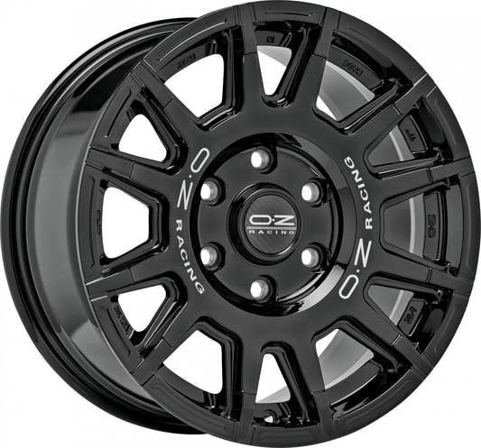 OZ Rally Legend gloss black + dark lettering Alufelge 8x17 Zoll ET35 LK 5x120 ML65.06