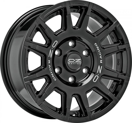 OZ Rally Legend gloss black + dark lettering 8x17 ET35 - LK5/120 ML65.06