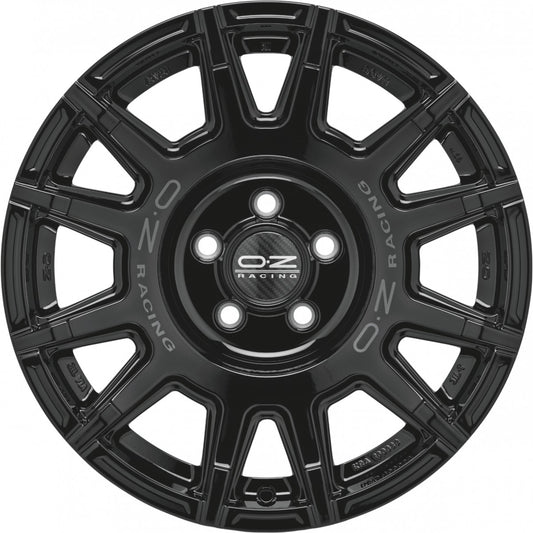 OZ Rally Legend gloss black + dark lettering 8x17 ET35 - LK5/120 ML65.06