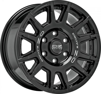 OZ Rally Legend gloss black + dark lettering Alufelge 8x17 Zoll ET25 LK 6x139.7 ML106.1