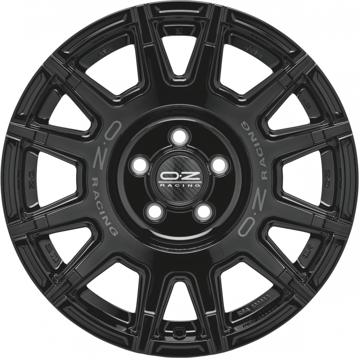 OZ Rally Legend gloss black + dark lettering Alufelge 8x17 Zoll ET25 LK 6x139.7 ML106.1 – Bild 2