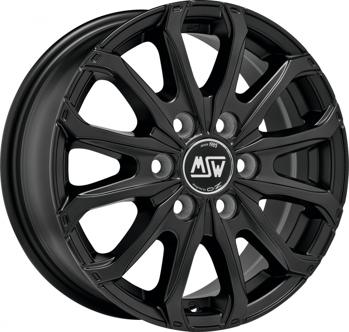 MSW 48 Van matt black Alufelge 6.5x15 Zoll ET65 LK 5x118 ML71.1 – Bild 5