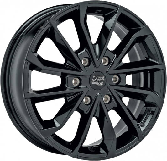 MSW 42 Van gloss black 8.5x20 ET47 - LK6/120 ML74.56