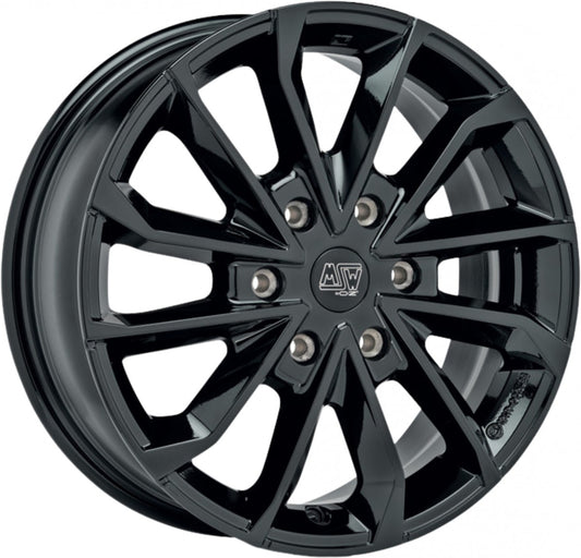 MSW 42 Van gloss black 8.5x20 ET47 - LK6/120 ML74.56