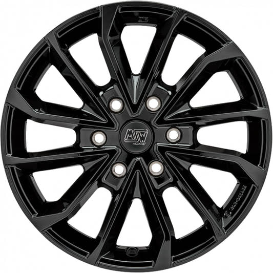 MSW 42 Van gloss black 8.5x20 ET47 - LK6/120 ML74.56