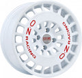OZ RR40 race white + red lettering Alufelge 7.5x17 Zoll ET45 LK 5x114.3 ML75