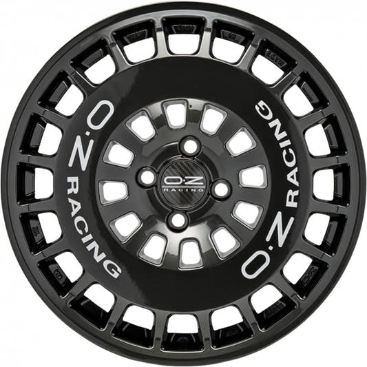 OZ RR40 hyper titatnium + silver lettering 9x18 ET38 - LK5/114.3 ML73.1