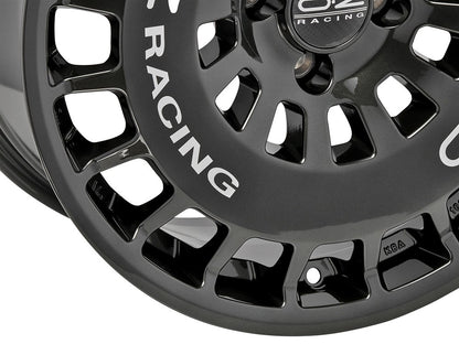 OZ RR40 hyper titatnium + silver lettering 9x18 ET38 - LK5/114.3 ML73.1