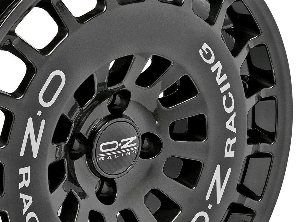 OZ RR40 hyper titatnium + silver lettering 9x18 ET38 - LK5/114.3 ML73.1