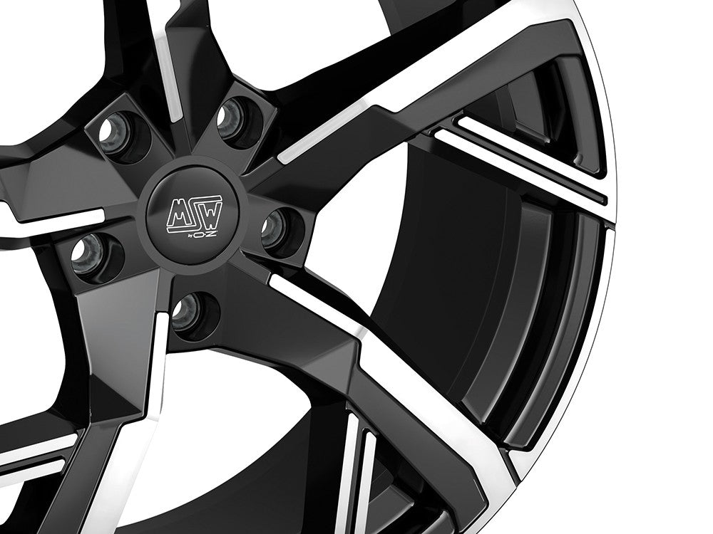 MSW 54 gloss black full polished 8x19 ET48.6 - LK5/108 ML63.4