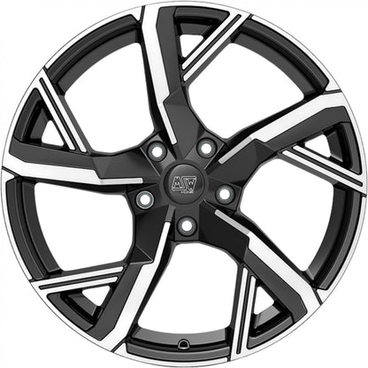 MSW 54 gloss black full polished 8x19 ET45.1 - LK5/112 ML57.06