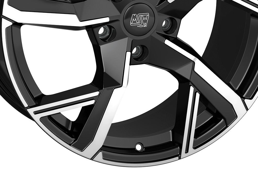 MSW 54 gloss black full polished 8x19 ET45.1 - LK5/112 ML57.06
