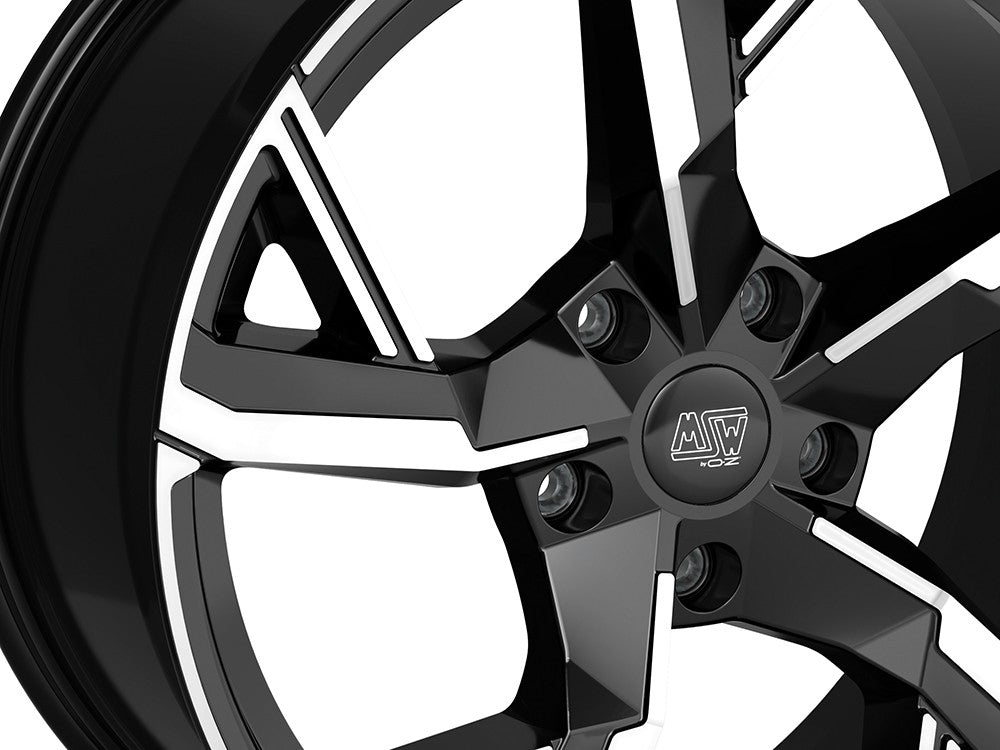MSW 54 gloss black full polished 8x19 ET35 - LK5/112 ML73.1