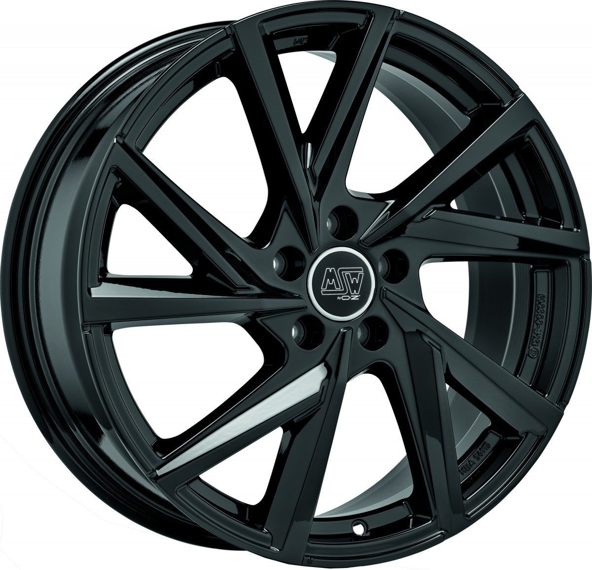 MSW 80/5 gloss black Alufelge 8.5x19 Zoll ET40 LK 5x112 ML66.56