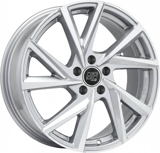 MSW 80/5 full silver Alufelge 6.5x16 Zoll ET43 LK 5x112 ML57.06