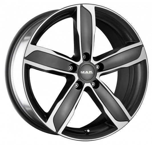 Mak Stadt gun metallic mirror Alufelge 7x16 Zoll ET53 LK 5x112 ML57.1