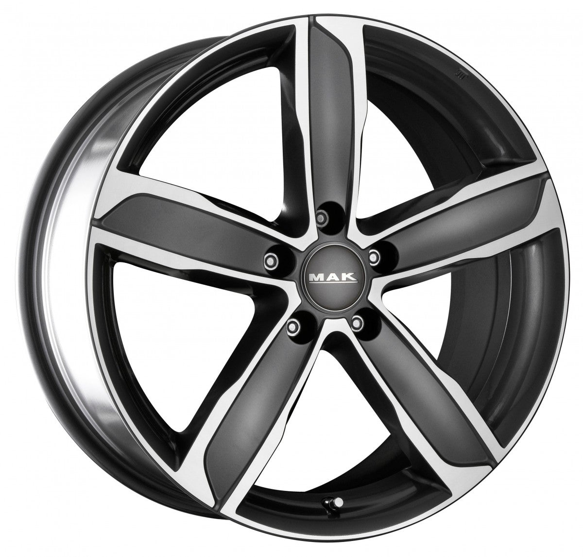Mak Stadt gun metallic mirror Alufelge 7x16 Zoll ET53 LK 5x112 ML57.1