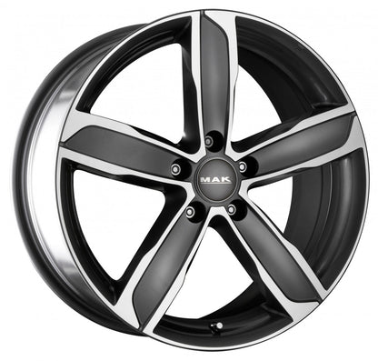 Mak Stadt gun metallic mirror Alufelge 7x16 Zoll ET53 LK 5x112 ML57.1