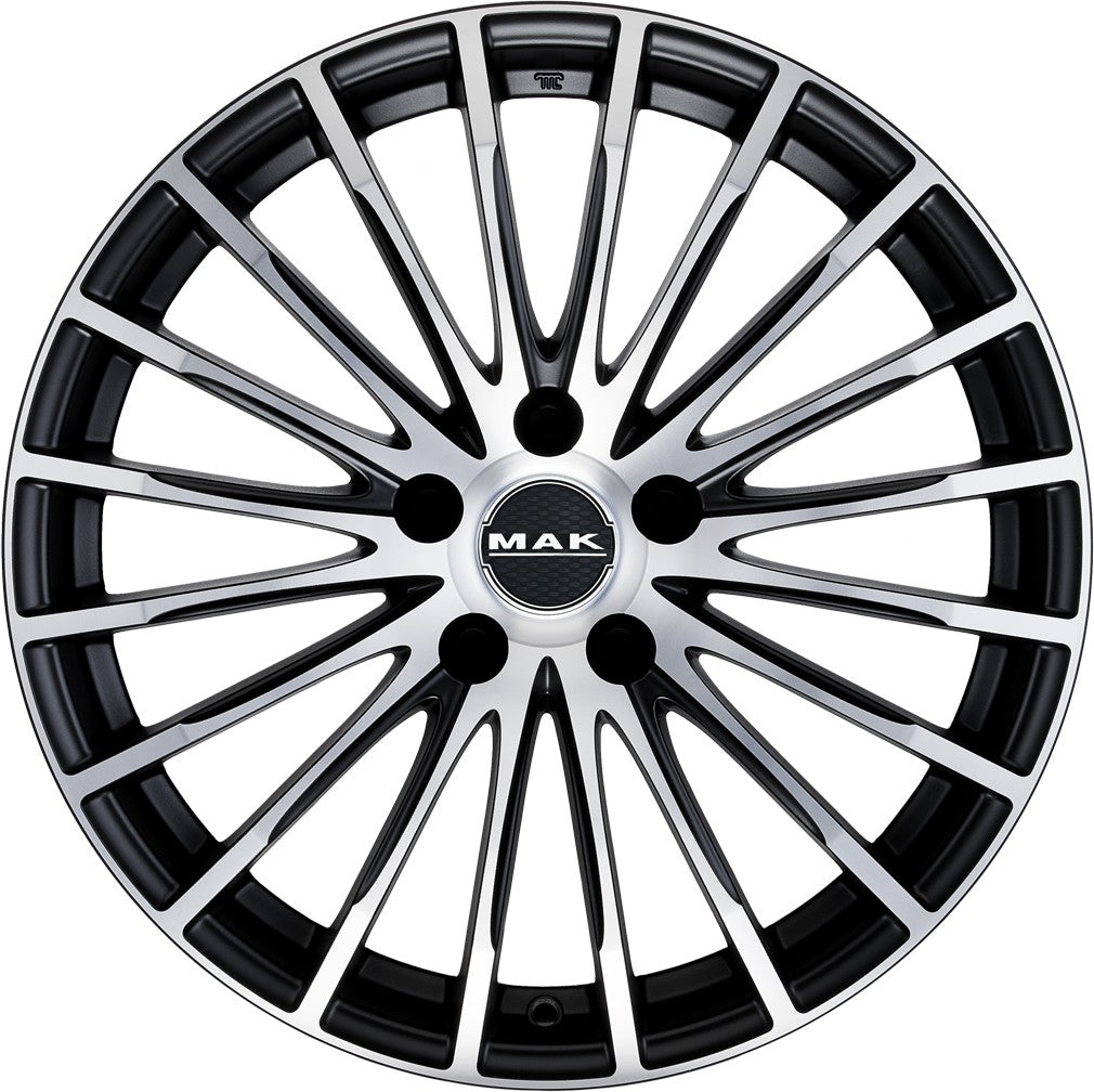 Mak Fatale ice black Alufelge 8x18 Zoll ET40 LK 5x114.3 ML76 – Bild 2