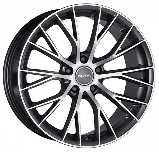 Mak München gun metallic mirror Alufelge 9x18 Zoll ET20 LK 5x120 ML72.6