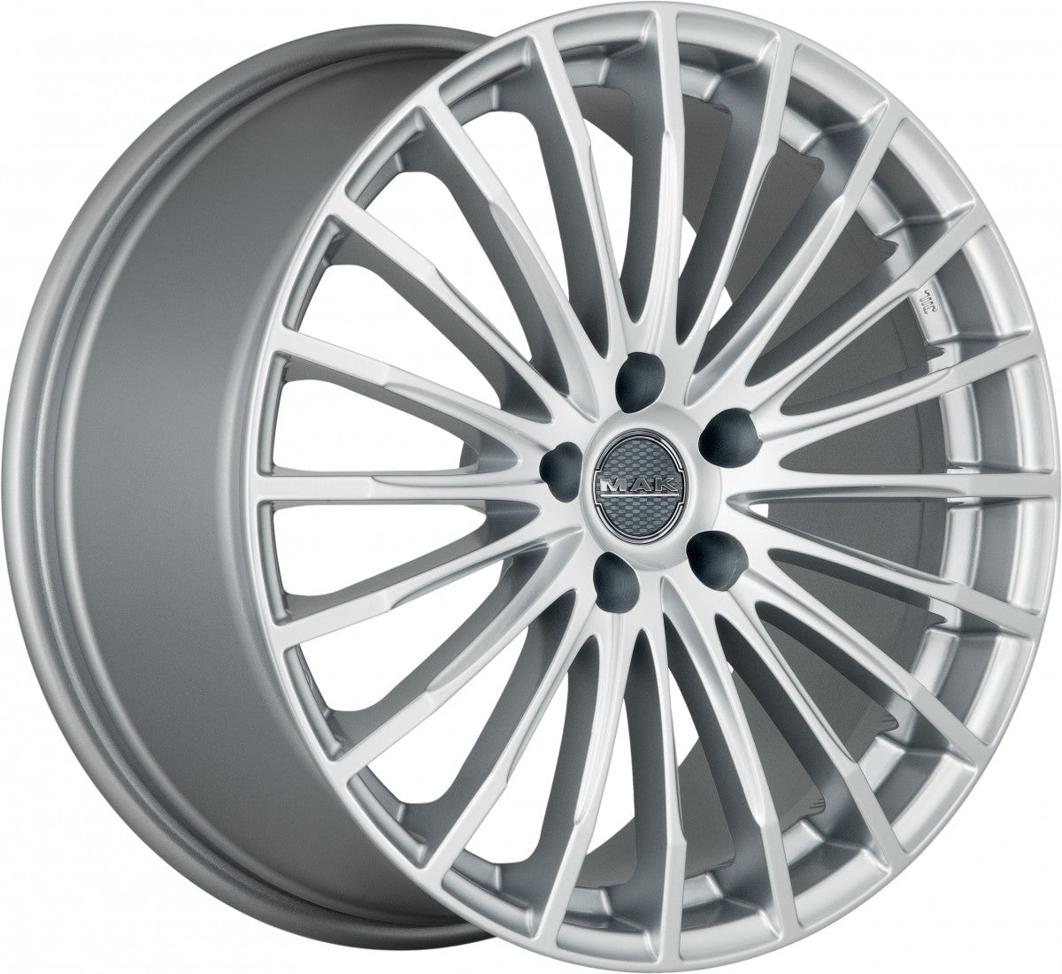 Mak Fatale silver Alufelge 8.5x19 Zoll ET45 LK 5x112 ML66.6 – Bild 3