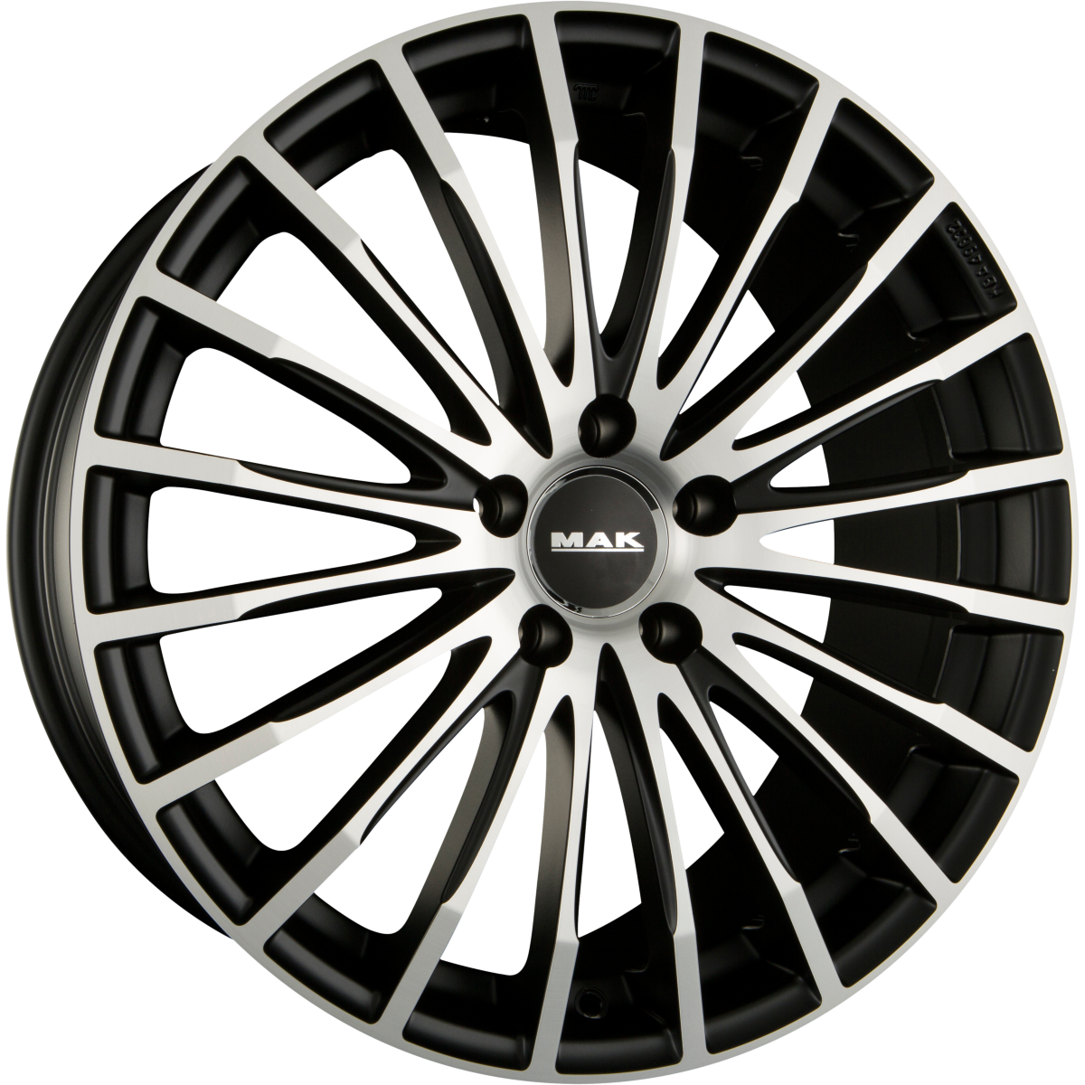 Mak Starlight Ice Black Alufelge 9.5x19 Zoll ET50 LK 5x112 ML66.6 – Bild 2