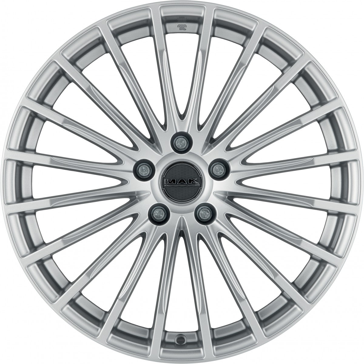Mak Fatale silver Alufelge 9.5x19 Zoll ET35 LK 5x112 ML66.6 – Bild 2