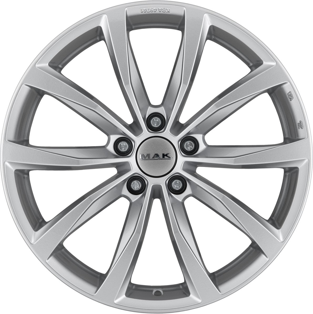Mak Wolf silver Alufelge 6.5x16 Zoll ET33 LK 5x112 ML57.1 – Bild 2