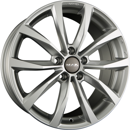 Mak Wolf silver Alufelge 6.5x16 Zoll ET50 LK 5x112 ML57.1 – Bild 4