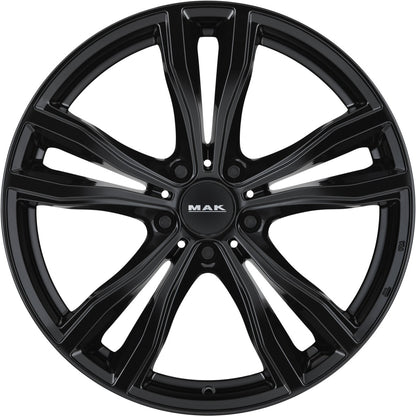 Mak X-Mode gloss black 11.5x21 ET38 - LK5/120 ML74.1