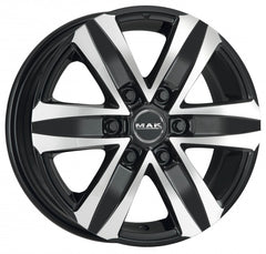 Mak Stone 6 black mirror Alufelge 8x18 Zoll ET53 LK 6x130 ML84.1