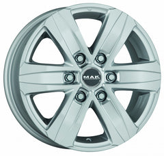 Mak Stone 6 silver Alufelge 8x18 Zoll ET45 LK 6x114.3 ML66.1