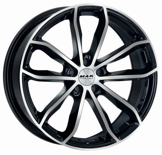Mak 24H-FF black mirror Alufelge 10x20 Zoll ET19 LK 5x112 ML66.45