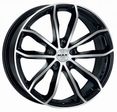 Mak 24H-FF black mirror Alufelge 10x20 Zoll ET19 LK 5x112 ML66.45