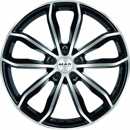 Mak 24H-FF black mirror Alufelge 10x20 Zoll ET19 LK 5x112 ML66.45 – Bild 2