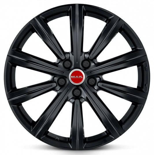 Mak Birmingham gloss black 9.5x22 ET35 - LK5/120 ML72.6