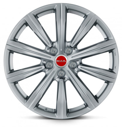 Mak Birmingham silver 9.5x22 ET31 - LK5/112 ML66.45