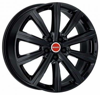 Mak Birmingham gloss black 8.5x20 ET52 - LK5/112 ML66.6