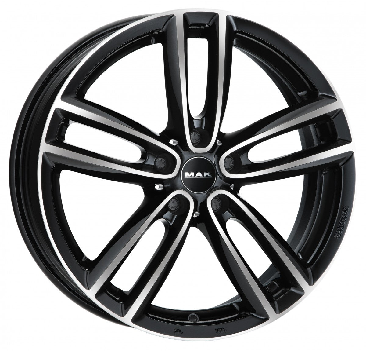 Mak Oxford black mirror 7x16 ET52 - LK5/112 ML66.6