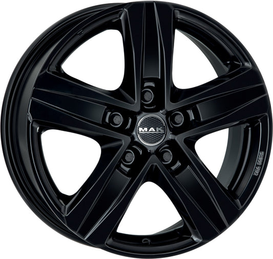 Mak Stone 5 gloss black 7.5x18 ET50 - LK5/160 ML65.1