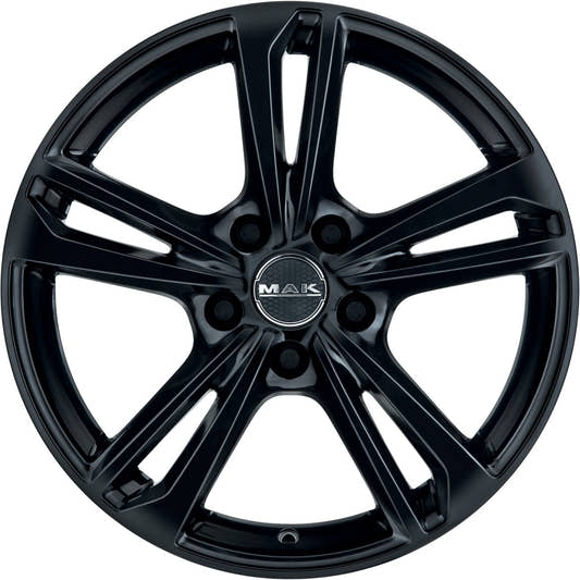 Mak Emblema gloss black 6.5x16 ET45 - LK5/112 ML66.45