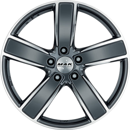 Mak Turismo-FF gun metallic mirror 9.5x20 ET65 - LK5/130 ML71.6