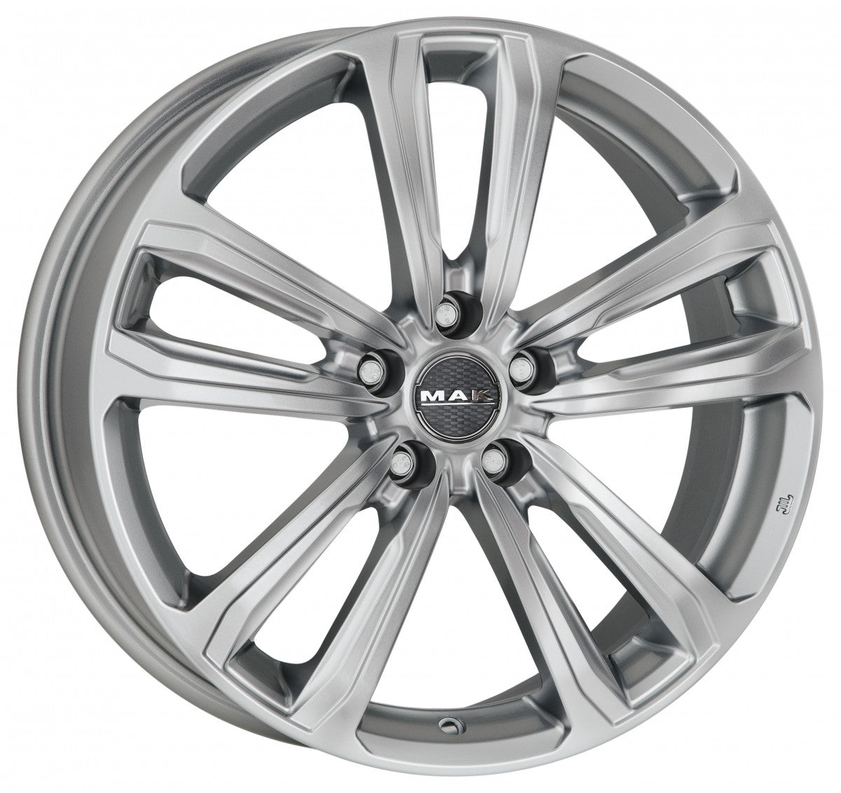 Mak Magma silver 7x17 ET48 - LK5/100 ML56.1