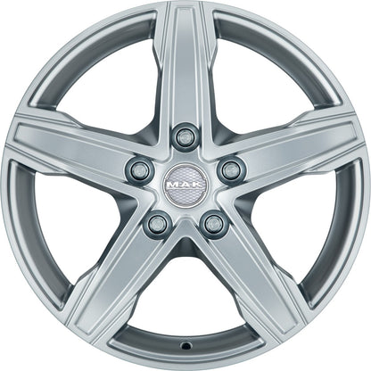 Mak King 5 silver 7.5x17 ET33 - LK5/130 ML84.1